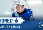 Tinus Luc Koblar Signs Three-Year Deal With Maple Leafs