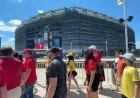 Laura Rugarber Works From Home as 530 Buses Stage Near Penn Station — Metlife World Cup Games