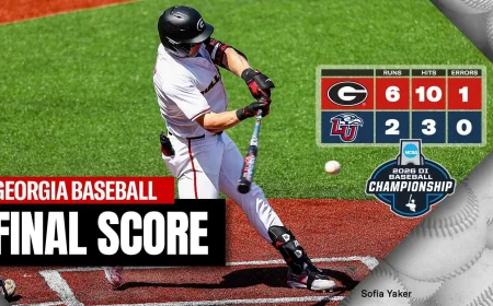 Georgia Routs Liberty 6-2 Behind Five Homers in Auburn Baseball Score