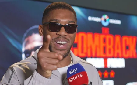 Anthony Joshua Faces Kristian Prenga in Saudi Arabia on 25 July