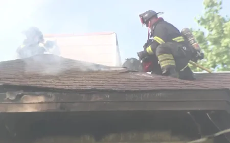 North Shore Fire Battles 70-Responder Milwaukee Fire at Lydell Ave.