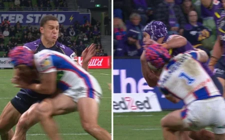 Kalyn Ponga’s tackle on Will Warbrick puts Storm V Knights back under scrutiny