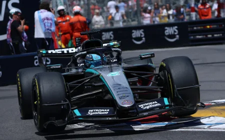 Russell Draws €100 Mercedes Pit Lane Fine After Monaco Breach — Mercedes Pit Lane Fine