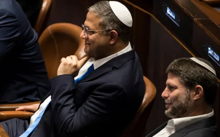 Ireland Bars Ben-Gvir, Smotrich in Travel Ban Over Gaza Remarks