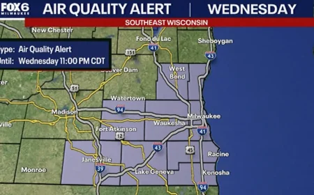 National Weather Service Issues 9-County Alert — Why Is The Air Quality Bad Today