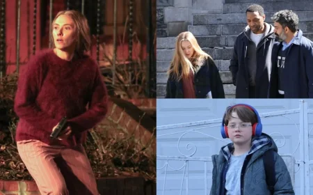 Scarlett Johansson Mike Flanagan Movie Debuts First-Look Photos