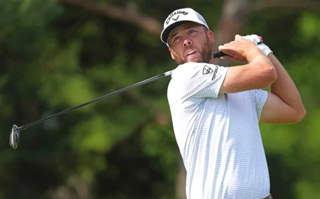 J.T. Poston Leads Memorial Golf Tournament by One After 65