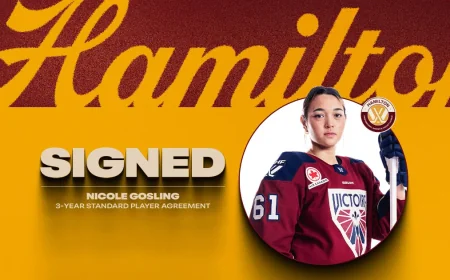 Nicole Gosling Signs Through 2028-29 With PWHL Hamilton