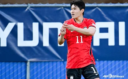 Lee Dong-gyeong leads Korea 1-0 over El Salvador — El Salvador Vs