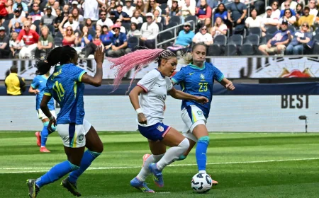 Emma Hayes Leads Brazil Vs Usa Road Test in São Paulo