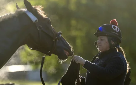 Cherie DeVaux Sends Golden Tempo to Saratoga Belmont — Golden Tempo Trainer