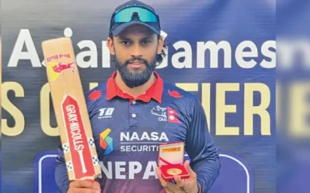 Bhurtel's 126 Powers Nepal Past Malaysia in Oman Vs Nepal