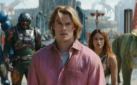 Nicholas Galitzine Masters Universe Film Shot at Beer Quarry Caves