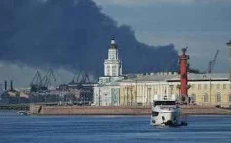 Ukraine Strikes St. Petersburg as Base Naval Comes Under Drone Fire