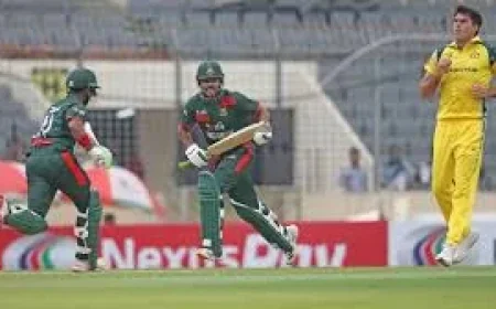 Mosaddek Hossain Hits Unbeaten 86 in Bangladesh's 284