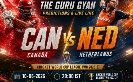 Canada vs Netherlands ODI Set for June 10 at Maple Leaf North-West Ground — Can Vs Ned