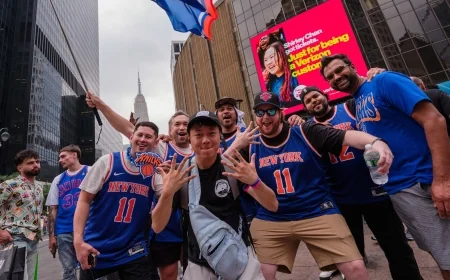 Deisy Leads Knicks Fans in Sage Ritual After Trump Visit