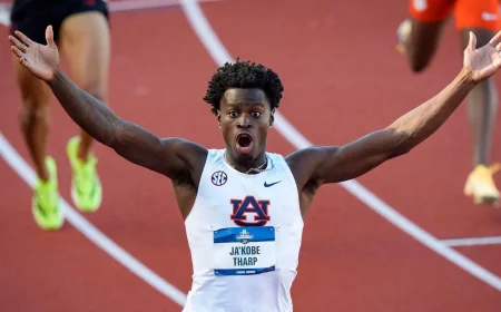 Ja’Kobe Tharp Posts 12.75 in 110m Hurdles World Record Bid