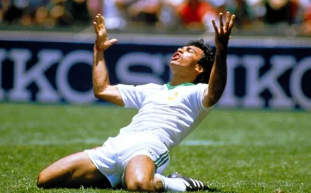 Hugo Sanchez Misses 1986 Paraguay Penalty in Mexico 86