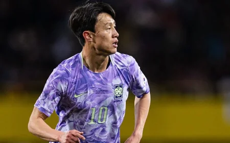 Lee Jae-sung Tallies 105 Caps, 15 Goals for South Korea