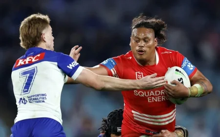 Luciano Leilua Plays 80 Minutes in Dragons NSW Cup Turn
