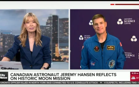 Jeremy Hansen visits Halifax, Canso Spaceport after Artemis II