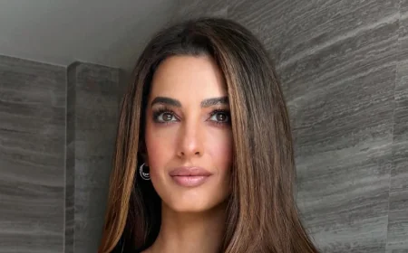 Amal Clooney Bell Bottom Haircut Debuts in Bangkok Women’s Event