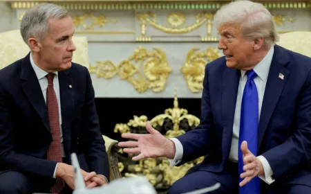 Prime Minister Of Canada Carney Softens Trump Tone Before G7