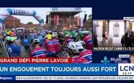 Defi Pierre Lavoie lance 1140 cyclistes sur 1000 kilomètres
