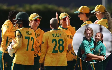 Van Niekerk, Ismail Return for South Africa in Au-w Vs Sa-w Opener