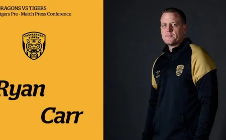 Ryan Carr Backs Castleford's Five-Win Push in Dragons Vs Tigers