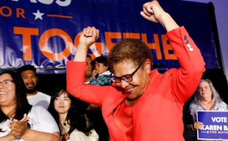 Karen Bass leads with 35% and advances to runoff, Zakaria