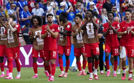 Canada Earns 1-1 Draw in Group B World Cup Debut