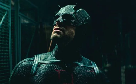 Charlie Cox, Mike Colter and Finn Jones Film Daredevil: Born Again Season 3