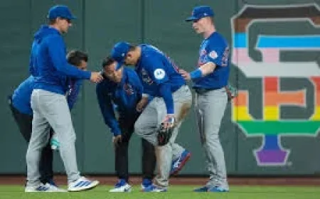 Suzuki Leaves With Knee Discomfort in Cubs News Win Over Giants