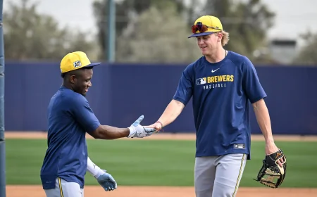 Andrew Vaughn Works Third Base as Brewers Eye Cooper Pratt