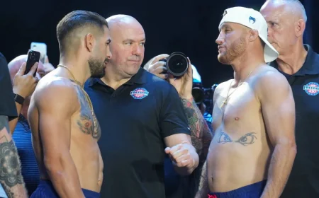 Topuria Defends Title Against Gaethje at White House Ufc Today