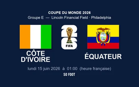 Côte D'ivoire – équateur programmé le 15 juin à 01:00 sur beIN Sports