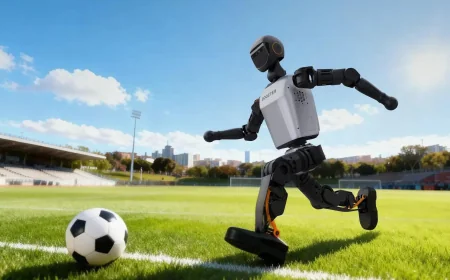 Boston Dynamics T1 Kicks Dent Lab Wall in Soccer Demo