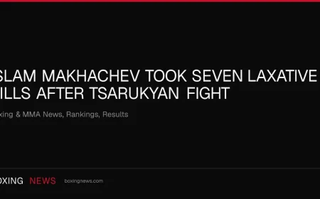 Islam Makhachev Took Seven Laxative Pills After Tsarukyan Fight