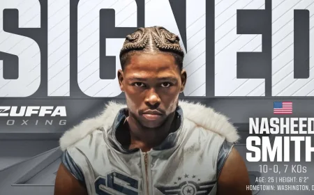 Nasheed Smith Signs With Zuffa Boxing After 10-0 Start
