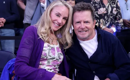 Michael J Fox and Tracy Pollan make rare courtside appearance at Game 4