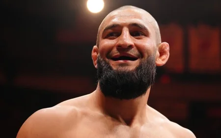 Khamzat Chimaev Sparks RAF 10 Brawl After Rapid Pinfall Win