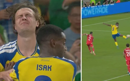 Svanberg Scores 17 Seconds After Entering in Sweden's 4–1 Win