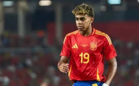 Lamine Yamal on Spain bench for Group H opener
