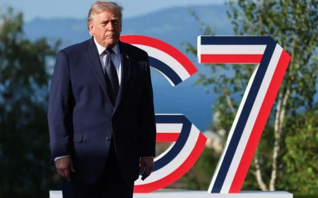 Trump Arrives at G7 Countries With Iran Deal and Ukraine Push