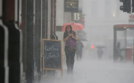 Met Office Rain List: Atlantic rain brings heavy rain to Wales and Northern Ireland