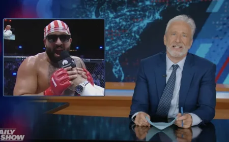 Jon Stewart Exposes Monster Energy Ads at Knicks White House