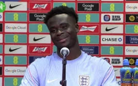 Saka Says He Is Ready To Go For England World Cup