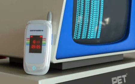 Commodore Callback 8020 Blocks Social Apps on a Flip Phone